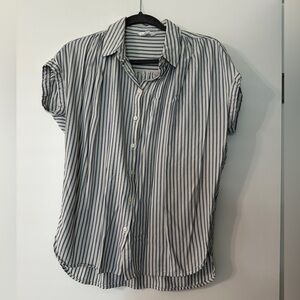 Striped Blue and White Shirt